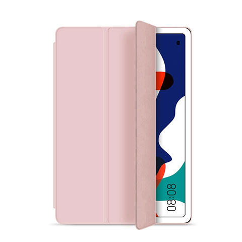 Custodia Portafoglio In Pelle Cover con Supporto L03 per Huawei MatePad 5G 10.4 Rosa