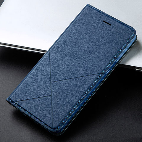 Custodia Portafoglio In Pelle Cover con Supporto L03 per Huawei Y9 Prime (2019) Blu