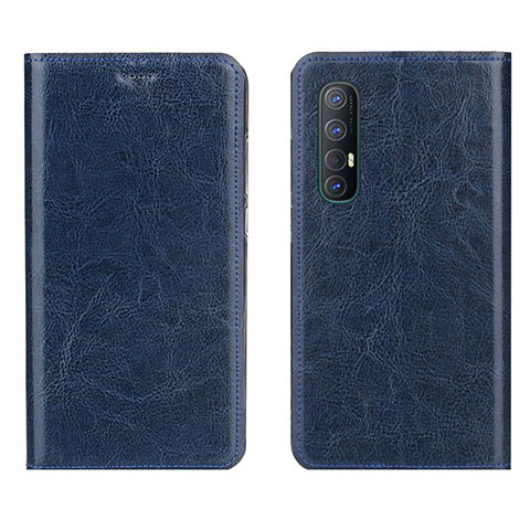 Custodia Portafoglio In Pelle Cover con Supporto L03 per Oppo Find X2 Neo Blu