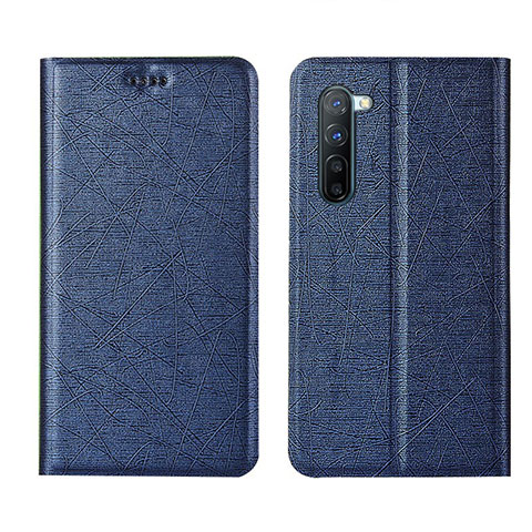 Custodia Portafoglio In Pelle Cover con Supporto L03 per Oppo K7 5G Blu