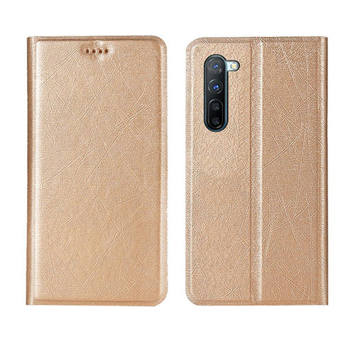 Custodia Portafoglio In Pelle Cover con Supporto L03 per Oppo K7 5G Oro