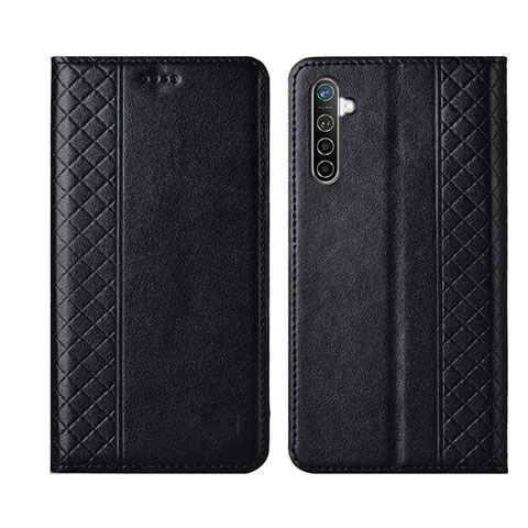 Custodia Portafoglio In Pelle Cover con Supporto L03 per Realme XT Nero