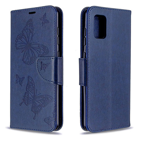 Custodia Portafoglio In Pelle Cover con Supporto L03 per Samsung Galaxy A31 Blu