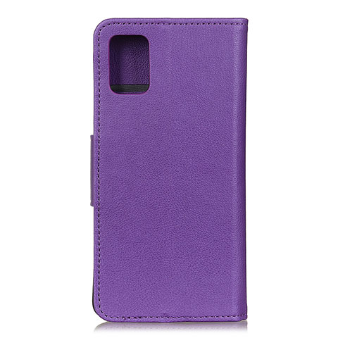 Custodia Portafoglio In Pelle Cover con Supporto L03 per Samsung Galaxy A41 Viola