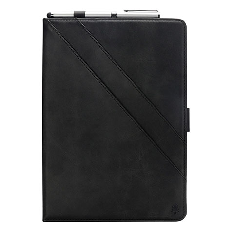 Custodia Portafoglio In Pelle Cover con Supporto L03 per Samsung Galaxy Tab S5e 4G 10.5 SM-T725 Nero