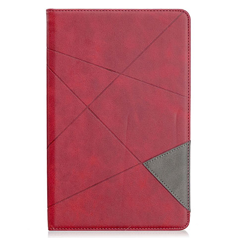 Custodia Portafoglio In Pelle Cover con Supporto L03 per Samsung Galaxy Tab S6 Lite 10.4 SM-P610 Rosso