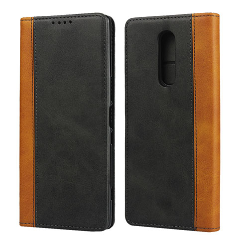 Custodia Portafoglio In Pelle Cover con Supporto L03 per Sony Xperia 1 Nero