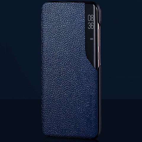 Custodia Portafoglio In Pelle Cover con Supporto L03 per Xiaomi Mi 10 Blu