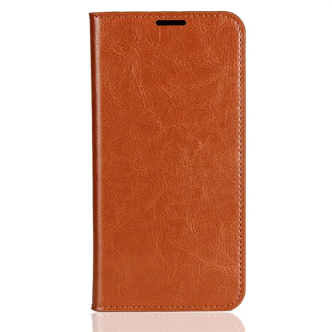 Custodia Portafoglio In Pelle Cover con Supporto L03 per Xiaomi Mi 8 Arancione