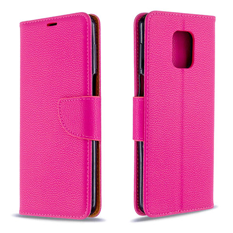 Custodia Portafoglio In Pelle Cover con Supporto L03 per Xiaomi Poco M2 Pro Rosa Caldo