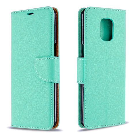 Custodia Portafoglio In Pelle Cover con Supporto L03 per Xiaomi Poco M2 Pro Verde