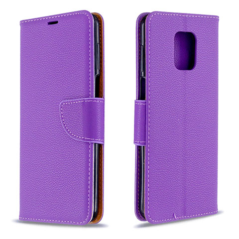 Custodia Portafoglio In Pelle Cover con Supporto L03 per Xiaomi Poco M2 Pro Viola