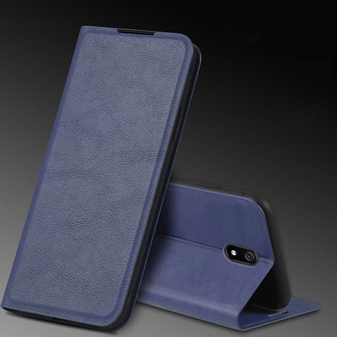 Custodia Portafoglio In Pelle Cover con Supporto L03 per Xiaomi Redmi 8A Blu