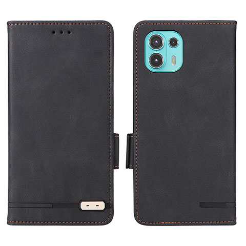 Custodia Portafoglio In Pelle Cover con Supporto L03Z per Motorola Moto Edge 20 Lite 5G Nero