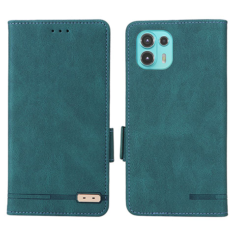 Custodia Portafoglio In Pelle Cover con Supporto L03Z per Motorola Moto Edge 20 Lite 5G Verde