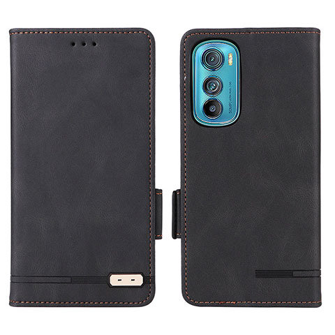 Custodia Portafoglio In Pelle Cover con Supporto L03Z per Motorola Moto Edge 30 5G Nero