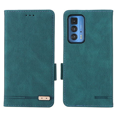 Custodia Portafoglio In Pelle Cover con Supporto L03Z per Motorola Moto Edge S Pro 5G Verde