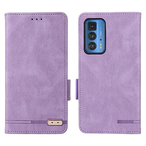 Custodia Portafoglio In Pelle Cover con Supporto L03Z per Motorola Moto Edge S Pro 5G Viola