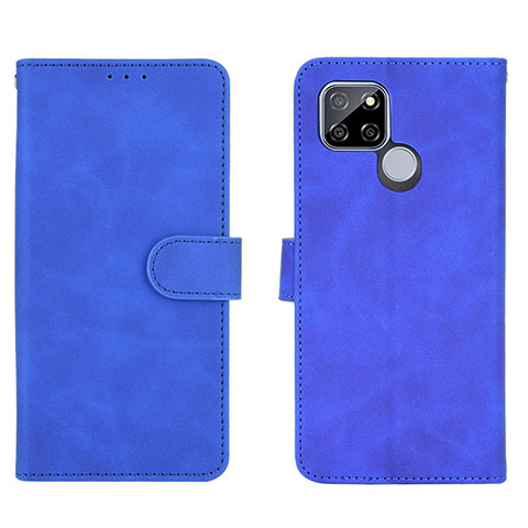 Custodia Portafoglio In Pelle Cover con Supporto L03Z per Realme V3 5G Blu