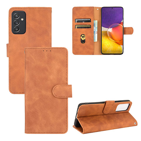 Custodia Portafoglio In Pelle Cover con Supporto L03Z per Samsung Galaxy A24 4G Marrone