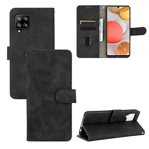 Custodia Portafoglio In Pelle Cover con Supporto L03Z per Samsung Galaxy A42 5G Nero