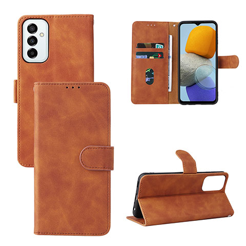 Custodia Portafoglio In Pelle Cover con Supporto L03Z per Samsung Galaxy M23 5G Marrone