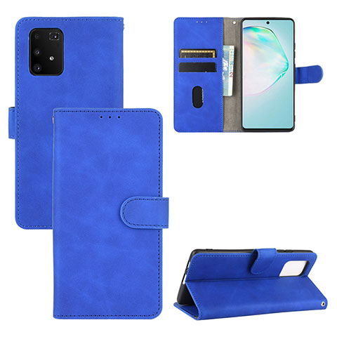 Custodia Portafoglio In Pelle Cover con Supporto L03Z per Samsung Galaxy S10 Lite Blu