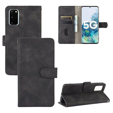 Custodia Portafoglio In Pelle Cover con Supporto L03Z per Samsung Galaxy S20 FE (2022) 5G Nero