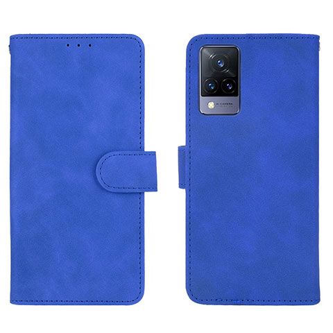 Custodia Portafoglio In Pelle Cover con Supporto L03Z per Vivo V21s 5G Blu