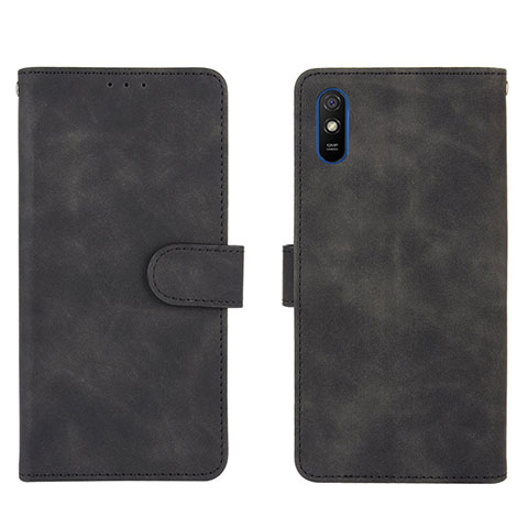 Custodia Portafoglio In Pelle Cover con Supporto L03Z per Xiaomi Redmi 9AT Nero