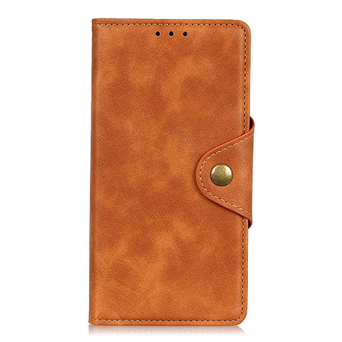 Custodia Portafoglio In Pelle Cover con Supporto L04 per Alcatel 1S (2019) Arancione