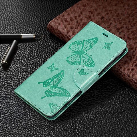 Custodia Portafoglio In Pelle Cover con Supporto L04 per Nokia 5.3 Verde