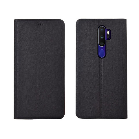 Custodia Portafoglio In Pelle Cover con Supporto L04 per Oppo A11X Nero