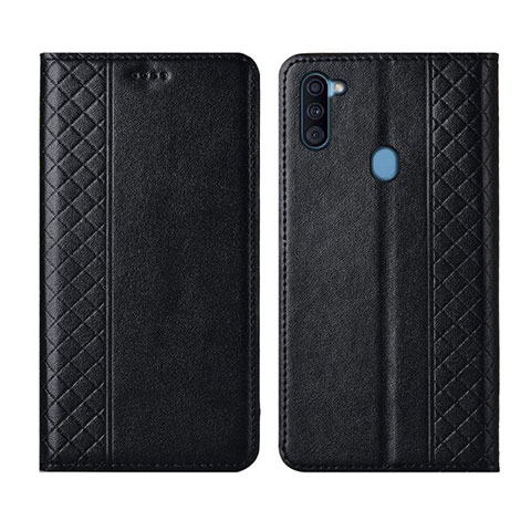 Custodia Portafoglio In Pelle Cover con Supporto L04 per Samsung Galaxy A11 Nero