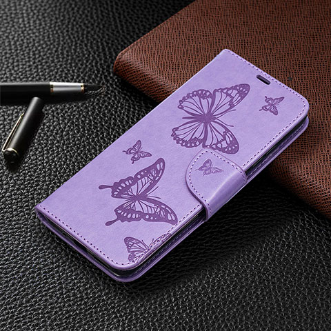 Custodia Portafoglio In Pelle Cover con Supporto L04 per Xiaomi POCO C31 Viola