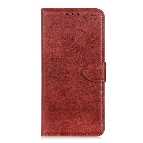 Custodia Portafoglio In Pelle Cover con Supporto L04 per Xiaomi Redmi 9 Marrone