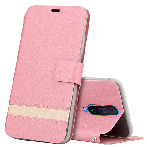 Custodia Portafoglio In Pelle Cover con Supporto L04 per Xiaomi Redmi K30 4G Rosa