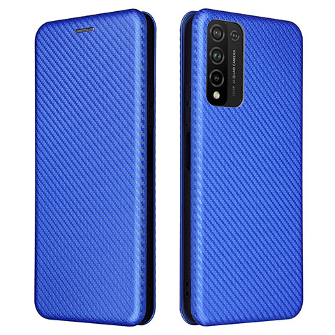 Custodia Portafoglio In Pelle Cover con Supporto L04Z per Huawei Honor 10X Lite Blu