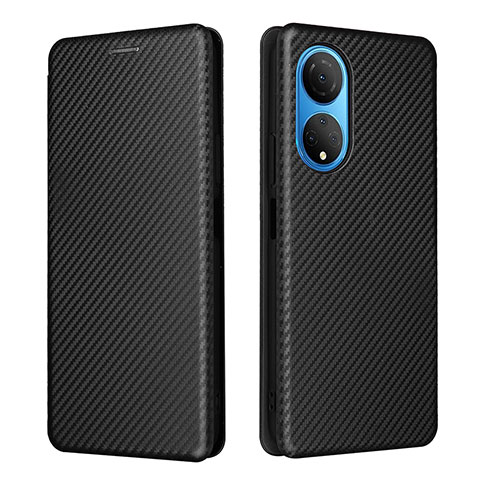 Custodia Portafoglio In Pelle Cover con Supporto L04Z per Huawei Honor X7 Nero