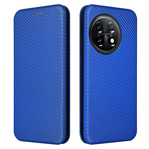 Custodia Portafoglio In Pelle Cover con Supporto L04Z per OnePlus 11 5G Blu