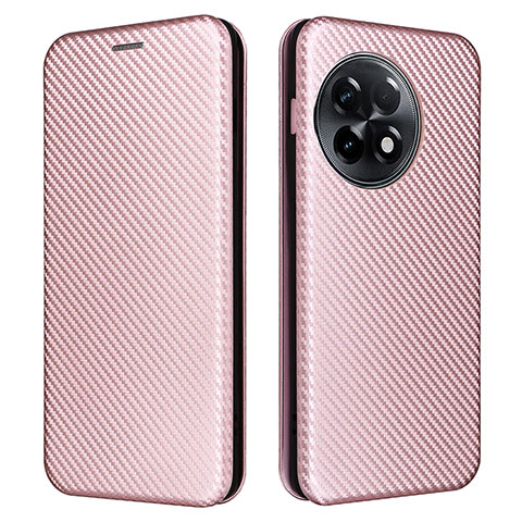 Custodia Portafoglio In Pelle Cover con Supporto L04Z per OnePlus 11R 5G Oro Rosa