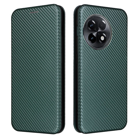 Custodia Portafoglio In Pelle Cover con Supporto L04Z per OnePlus Ace 2 5G Verde