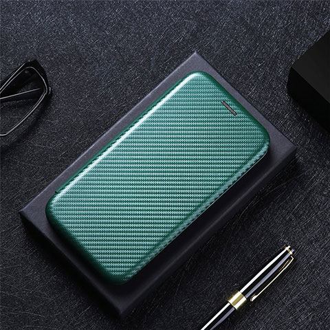 Custodia Portafoglio In Pelle Cover con Supporto L04Z per Oppo Reno11 Pro 5G Verde