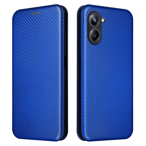 Custodia Portafoglio In Pelle Cover con Supporto L04Z per Realme 10 Pro 5G Blu