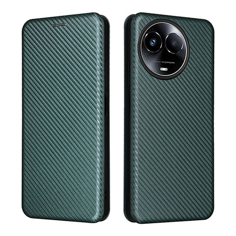 Custodia Portafoglio In Pelle Cover con Supporto L04Z per Realme 11 5G Verde