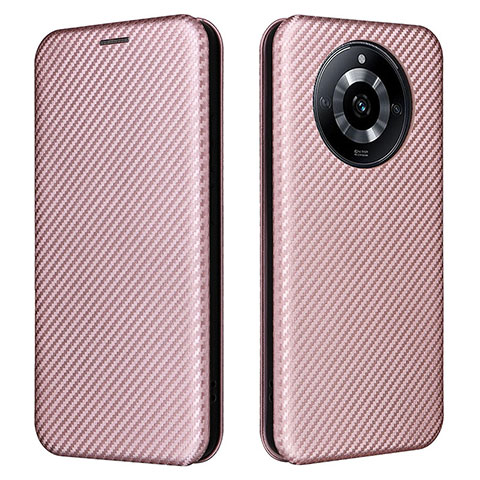 Custodia Portafoglio In Pelle Cover con Supporto L04Z per Realme Narzo 60 5G Oro Rosa