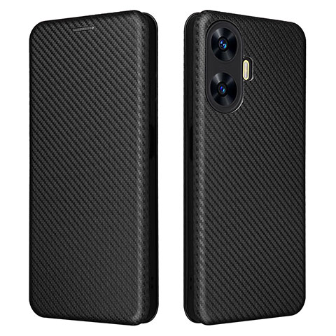 Custodia Portafoglio In Pelle Cover con Supporto L04Z per Realme Narzo N55 Nero