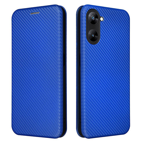 Custodia Portafoglio In Pelle Cover con Supporto L04Z per Realme Q5x 5G Blu