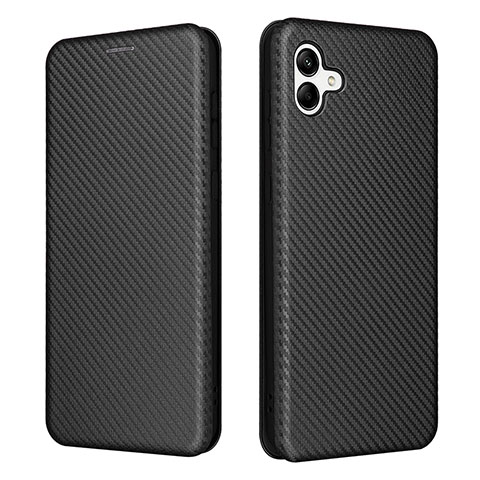 Custodia Portafoglio In Pelle Cover con Supporto L04Z per Samsung Galaxy A04 4G Nero