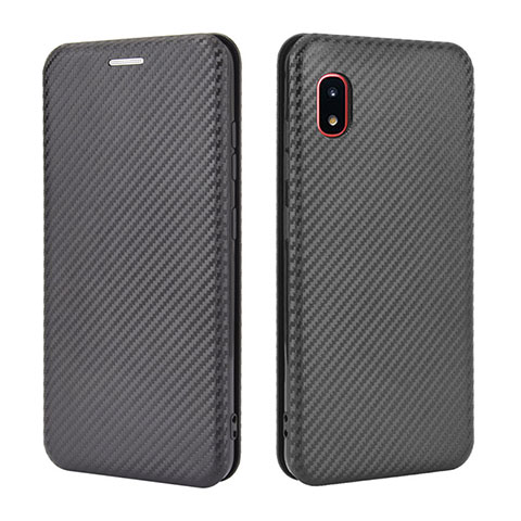 Custodia Portafoglio In Pelle Cover con Supporto L04Z per Samsung Galaxy A20 SC-02M SCV46 Nero